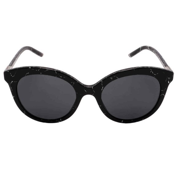?Prada Round Gold Emblem Sunglasses